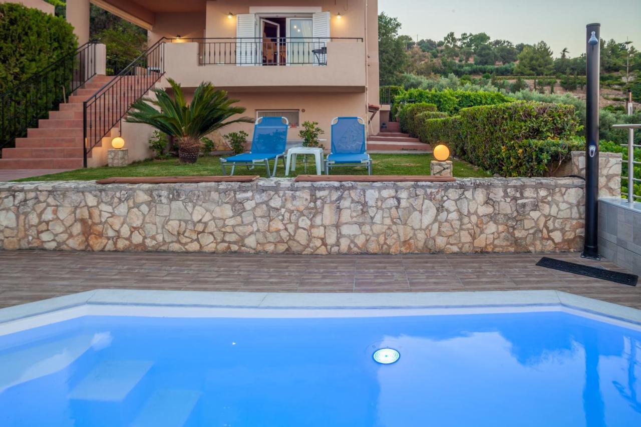 Panorama Traditional House With Private Pool Rodhiá Exteriör bild